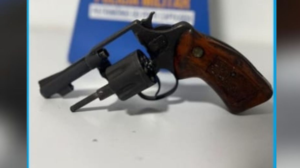Arma utilizada pelo suspeito no crime em Linhares