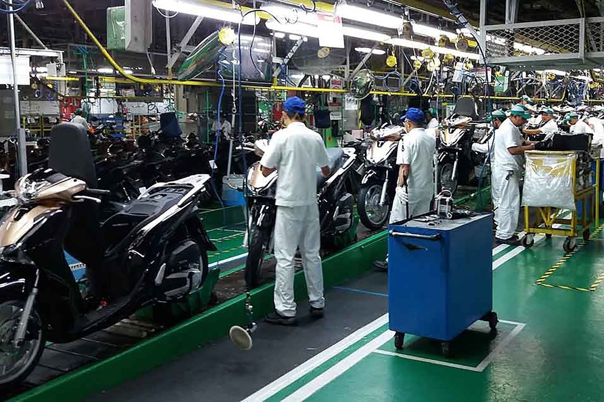 Fábrica de motocicletas da Honda na Zona Franca de Manaus
