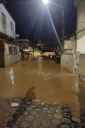 Chuva em Fundão: rio transbordou e até barreira caiu(Leitor | A Gazeta)