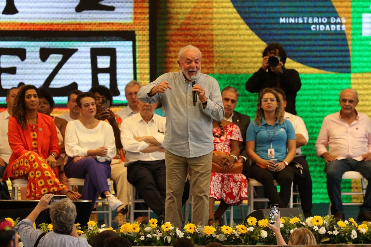 O presidente da República, Luiz Inácio Lula da Silva, participa da Inauguração do Terminal Intermodal Gentileza, no Rio de Janeiro