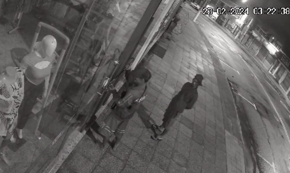 Suspeitos quebraram cadeado e entraram em loja na Serra