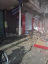 Varanda de prédio caiu em Cariacica. (Leitor A Gazeta)