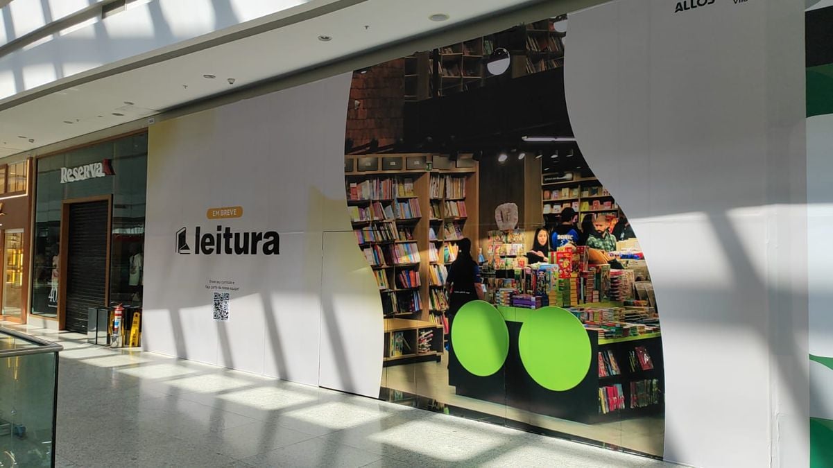 Local onde vai funcional a Leitura, no Shopping Vila Velha