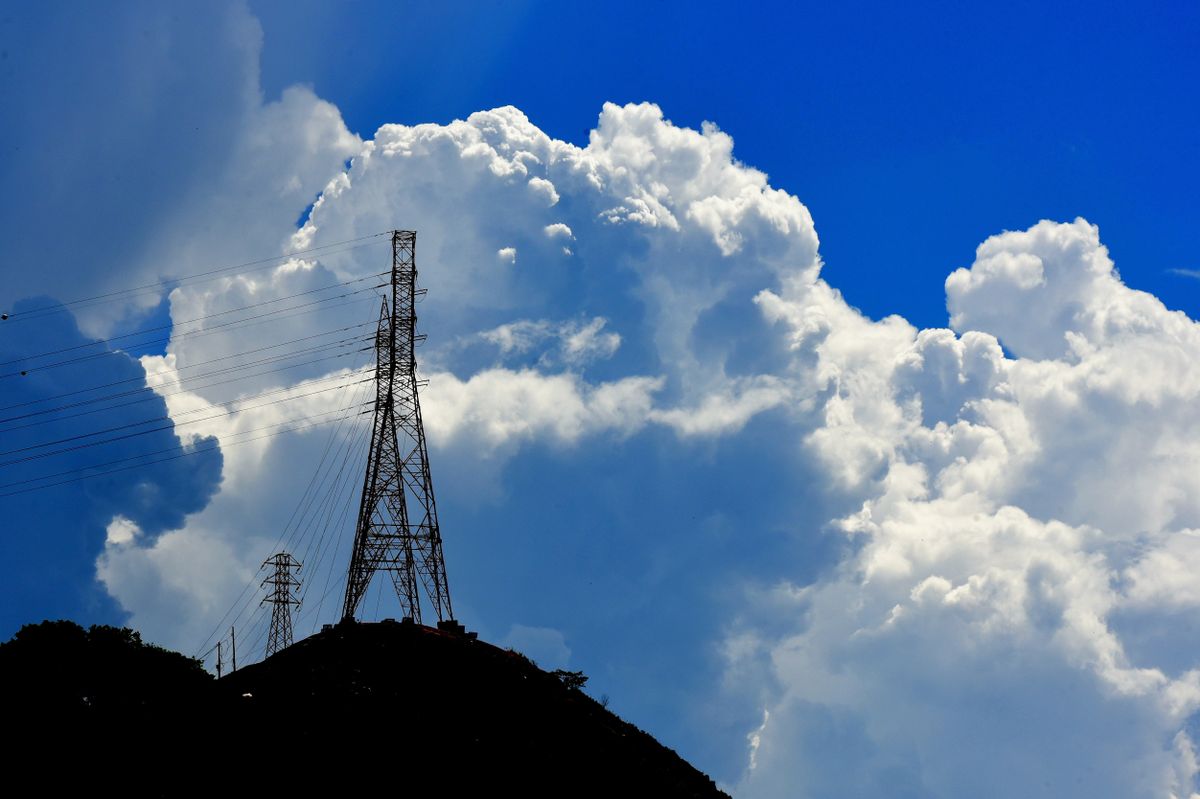 Energia elétrica - nuvens