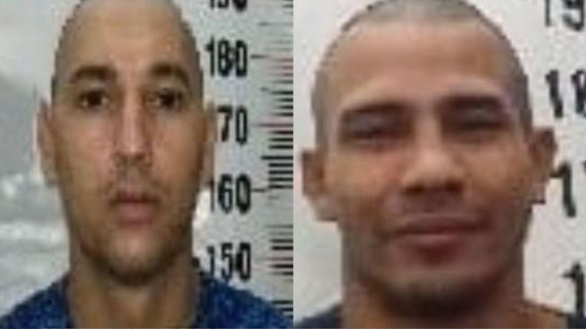 Naudiney de Arruda Martins (direita), de 32 anos, foi recapturado na noite desta quarta-feira (6) 