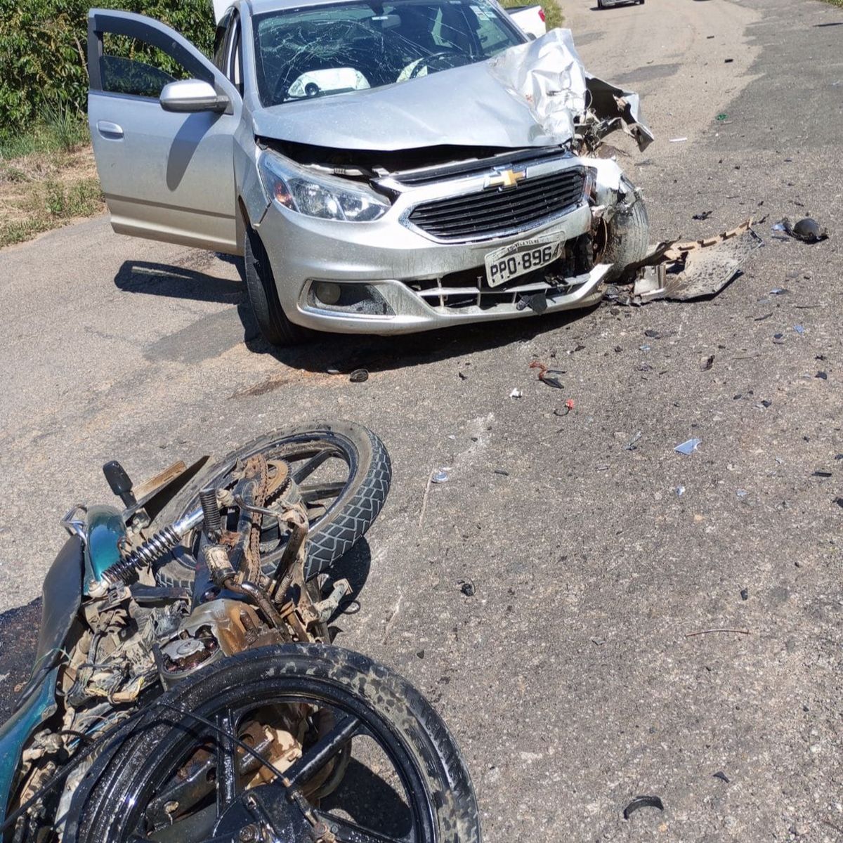 Após colisão, o motociclista não resistiu e morreu no local
