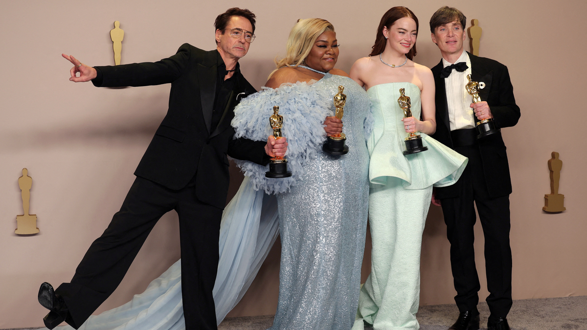 Cillian Murphy, Emma Stone, Da'Vine Joy Randolph e Robert Downey Jr., no Oscar 2024