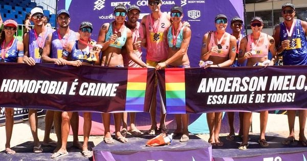 André Stein, no masculino, e dupla Thâmela Coradello e Elize Maia, no feminino, declararam apoio ao atleta Anderson Melo