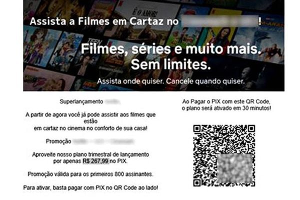 Criminosos também se apropriam da identidade visual de negócios reais para distribuir QR Codes do Pix fraudulentos 