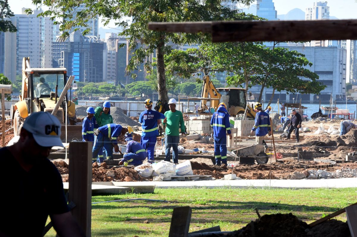 Obras na Prainha, VIla Velha  por Carlos Alberto Silva
