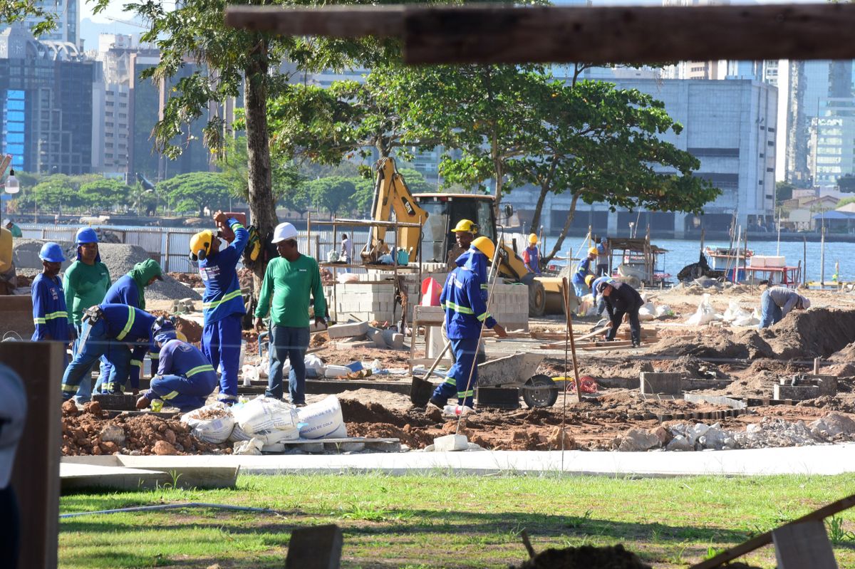 Obras na Prainha, VIla Velha  por Carlos Alberto Silva