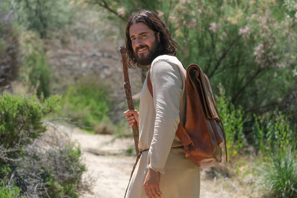 Jonathan Roumie (Jesus) na quarta temporada da série 