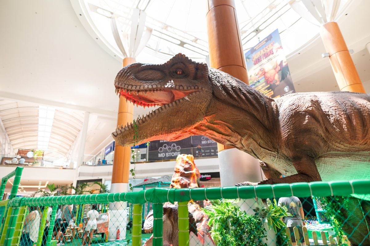Parque dos Dinossauros, no Shopping Vitória