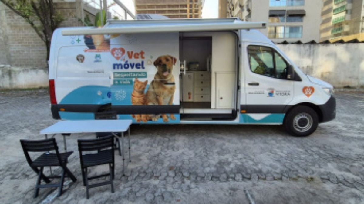 É a primeira ação do consultório itinerante, onde cães e gatos da Capital poderão passar por consultas veterinárias