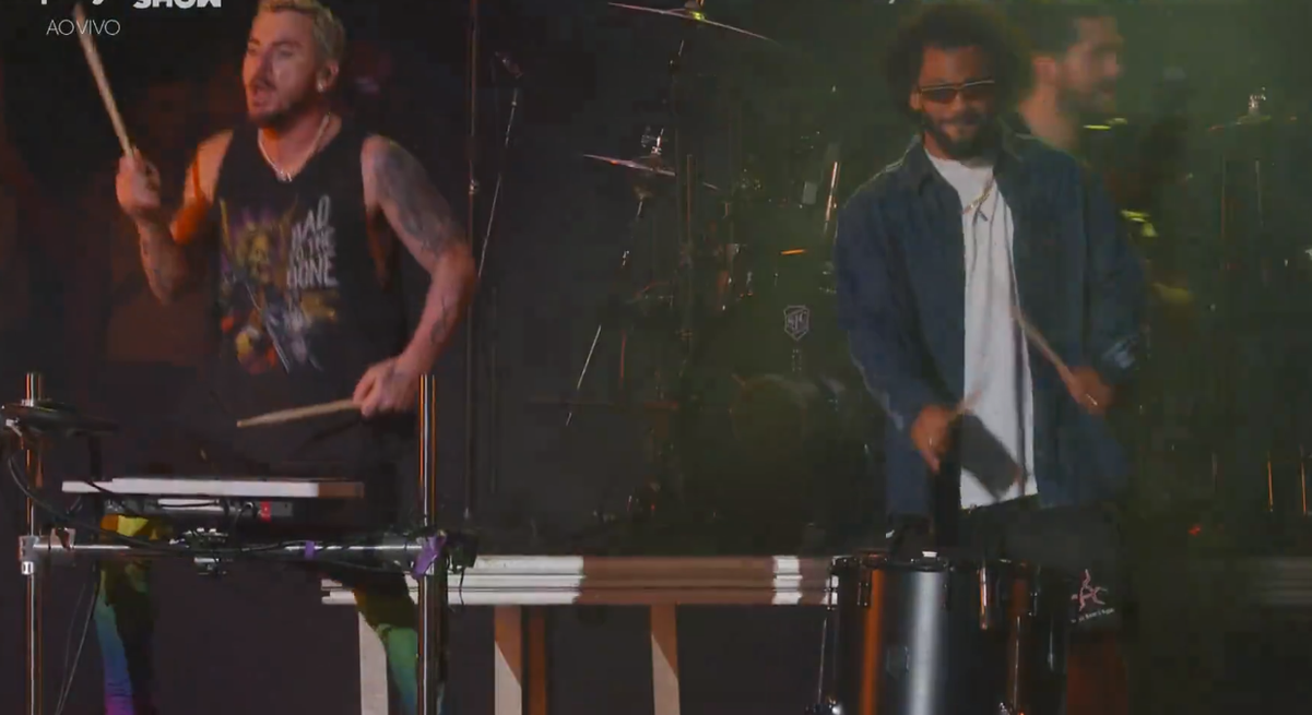 Lollapalooza 2024: Marcelo aparece no palco do 30 Seconds to Mars e toca com Jared Leto