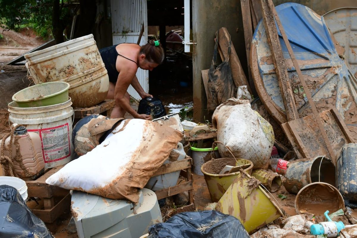 Chuvas provocam destruição em Mimoso do Sul