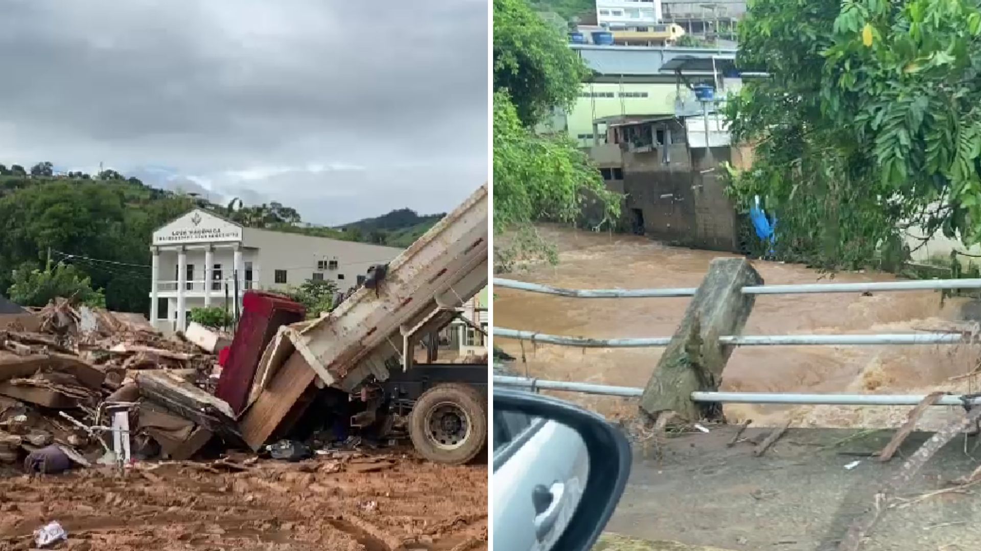 Houve prejuízos aos plantios do setor agrícola na Área Experimental de Rive, distrito de Alegre afetado por temporal
