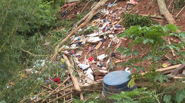 Local onde morava a família Adair Antônia Fernandes Medeiros