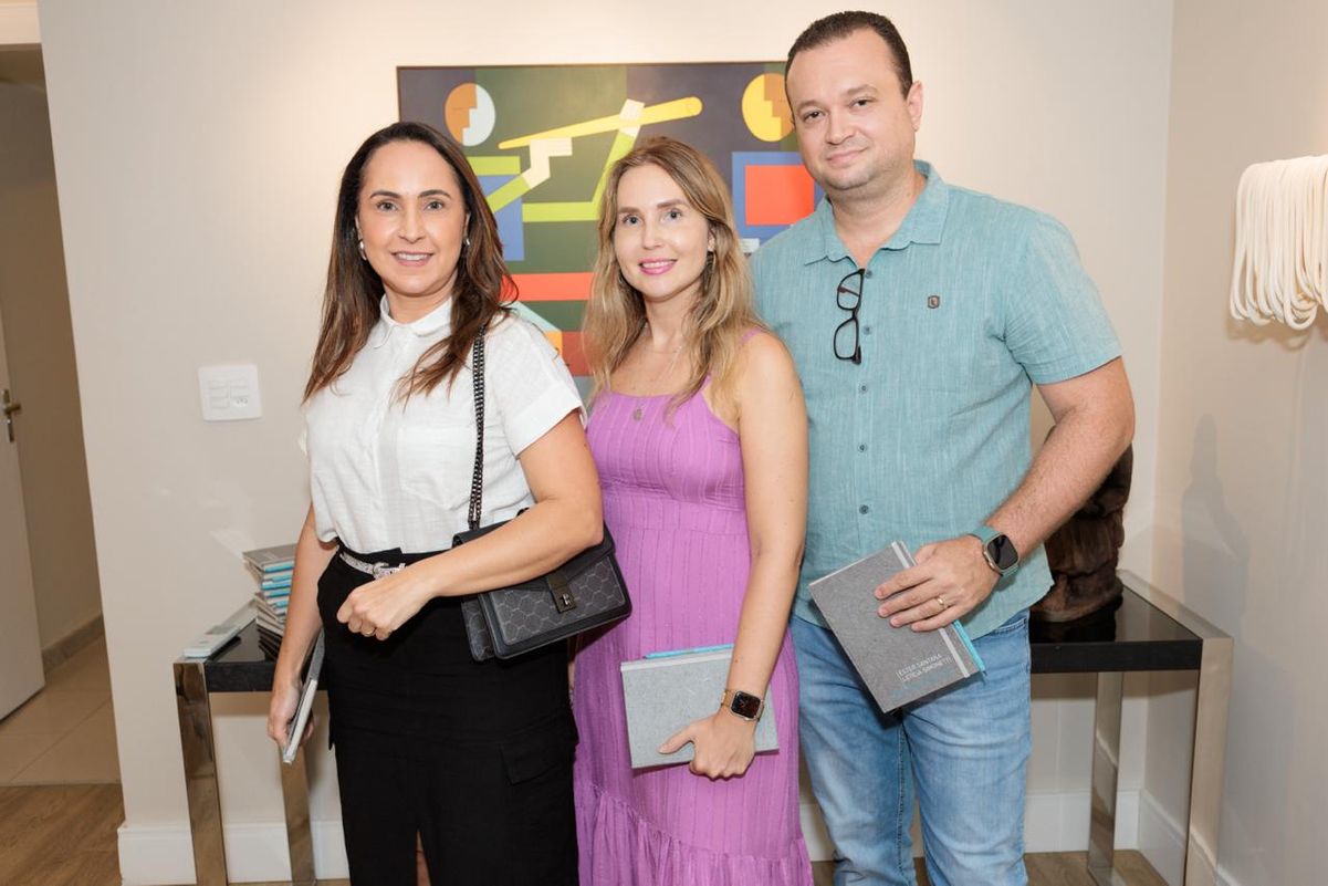 Samira, Isabelle e Lourival Pauline