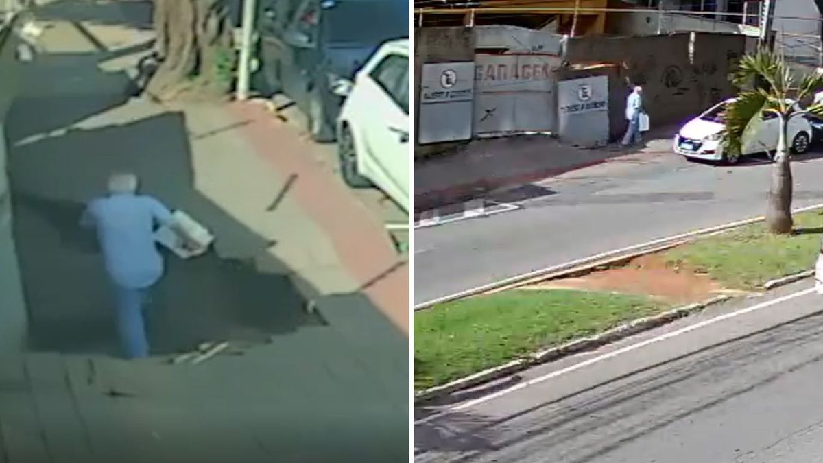 Calçada cede, derruba muro e 'engole' médico em Cachoeiro