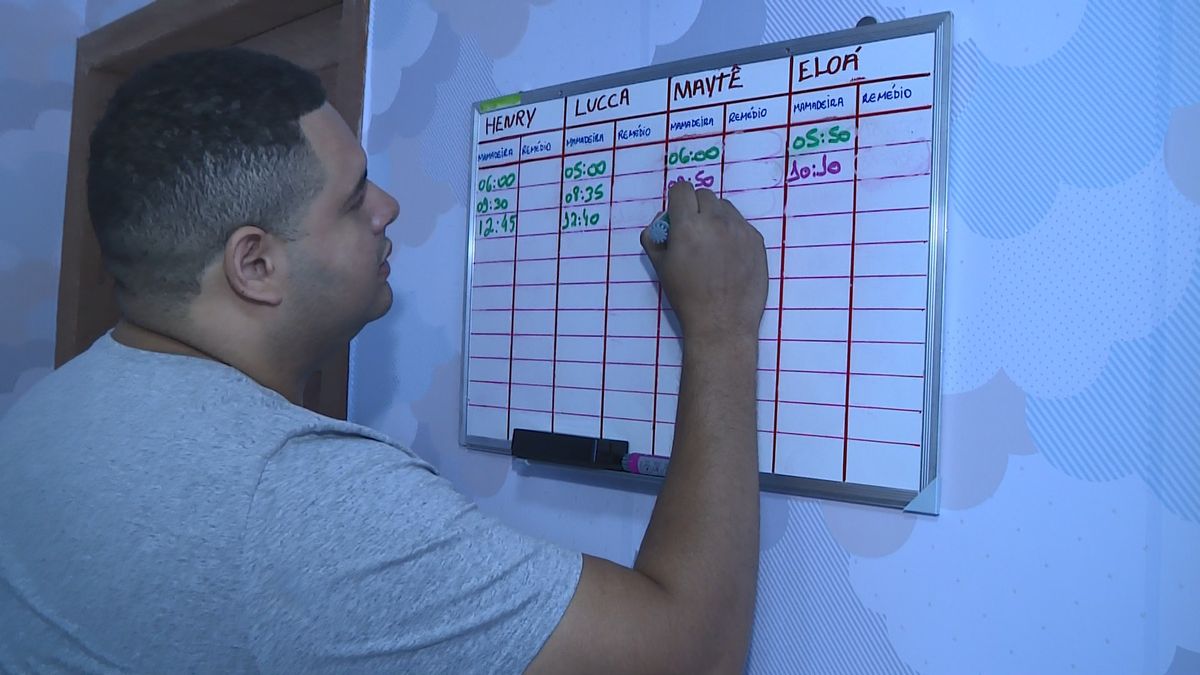 Sêxtuplos: após 6 meses, saiba como está a rotina da família em Colatina