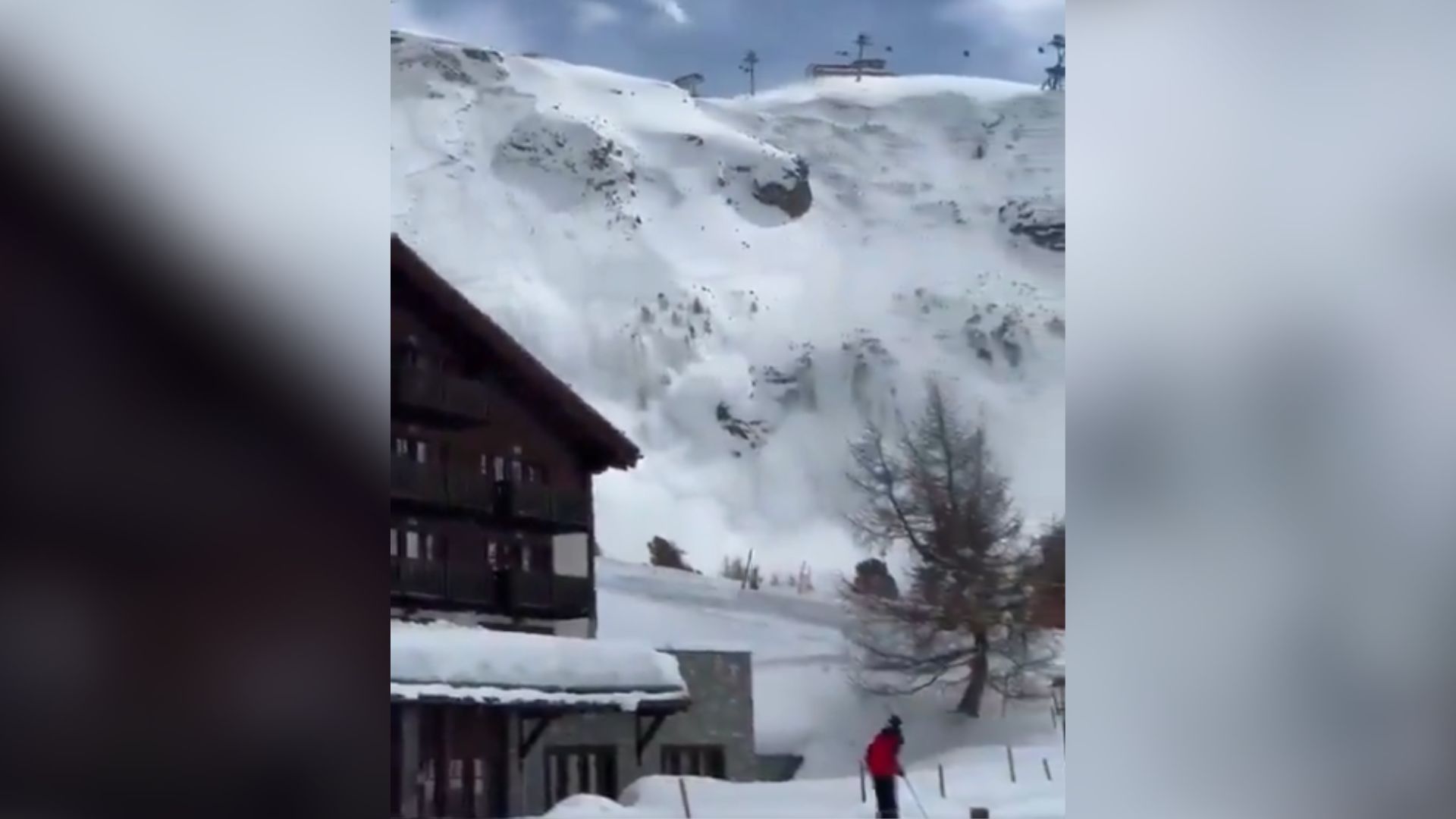 Avalanche aconteceu em um dos principais resorts de esqui nesta segunda-feira (1°)