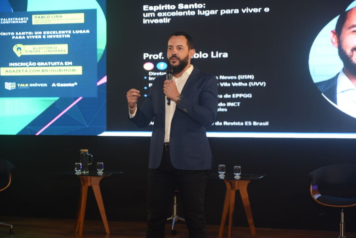 Diretor-presidente do IJSN Pablo Lira apresentou números do crescimento econômico no ES e em Linhares 