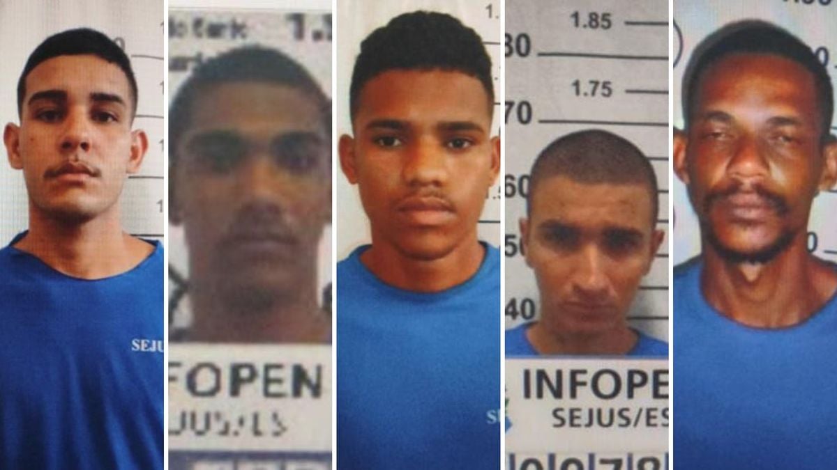 Paulo Victor Celeste Camponez, Luiz Augusto De Oliveira Abreu, Iury Souza Santos, Eduardo da Silva Santos e Vagner Lima Almeida foram recapturados