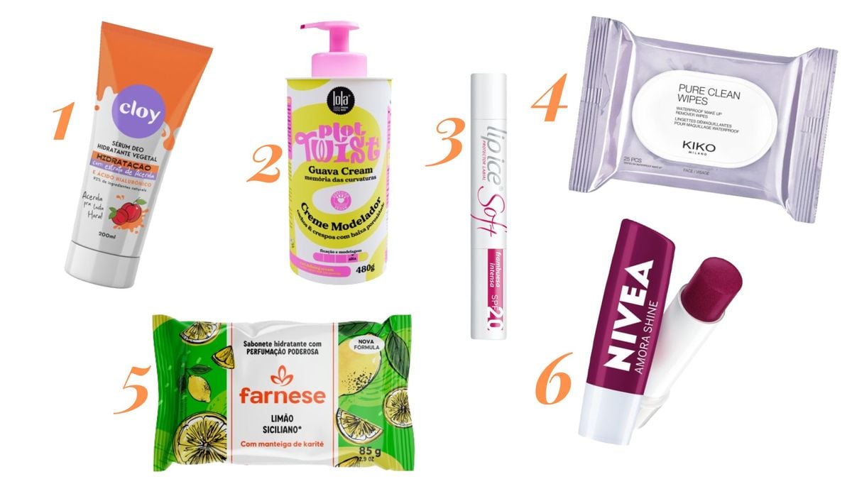 Produtos de frutas na beleza