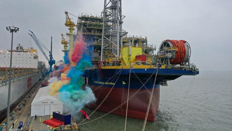 FPSO Maria Quitéria passa por cerimônia de nomeação