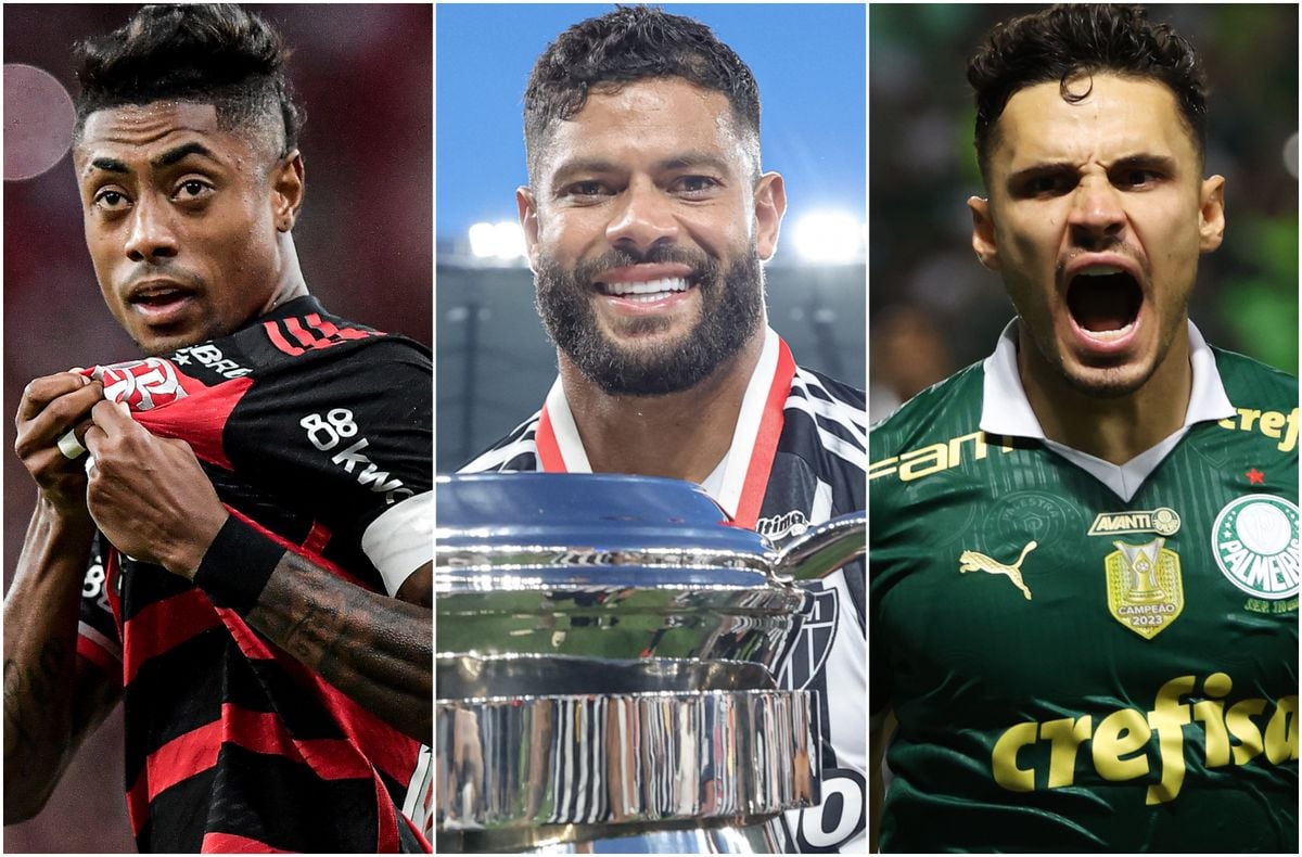 Bruno Henrique, Hulk e Raphael Veiga deixaram suas marcas nos títulos estaduais de Flamengo, Atlético-MG e Palmeiras