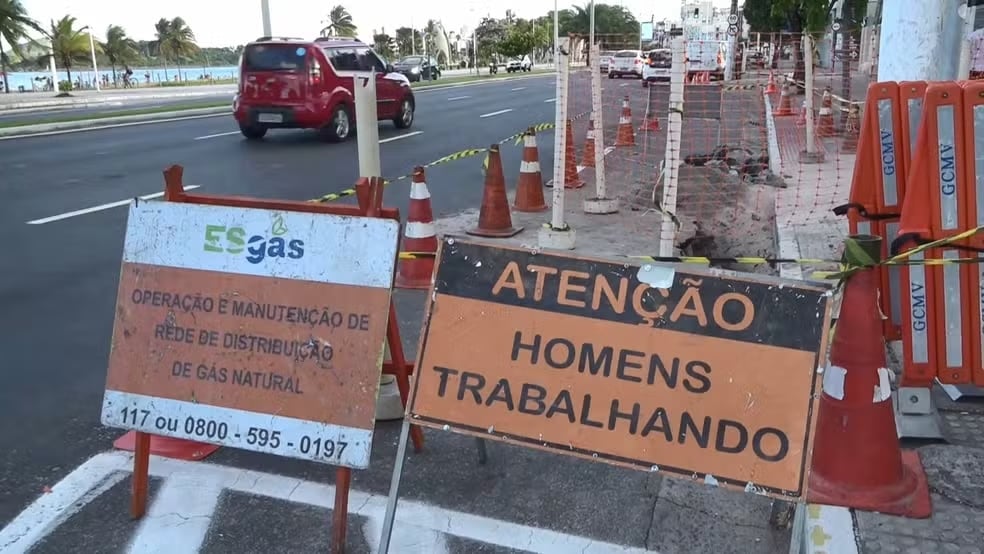 Por conta de furo em duto na Avenida Dante Michelini, cerca de 13 mil pessoas ficara sem gás nos bairros Jardim da Penha, Goiabeiras, República e Mata da Praia, por até 72 horas