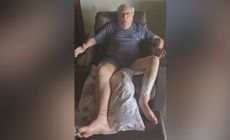 Ortopedista Eurípedes Fernando Melo, de 84 anos, estava caminhando pela calçada no momento em que o chão cedeu em Cachoeiro de Itapemirim