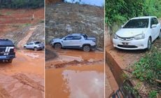 Dois automóveis estavam em uma região de mata de Marechal Floriano; eles foram apreendidos na última quarta-feira (10)