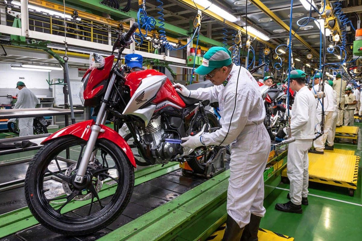Fábrica de motocicleta da Honda na Zona Franca de Manaus