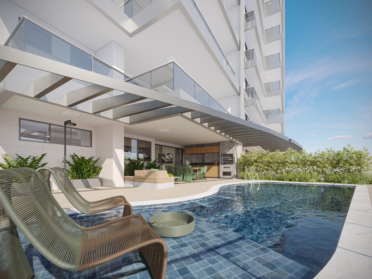 As unidades garden duplex, com dois andares, podem chegar até 620,85m² de área total, jardim, piscina e pergolado.