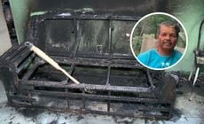 José de Abreu teve 90% do corpo queimado na casa em que morava, na Serra; a ex-companheira dele conseguiu sair ilesa