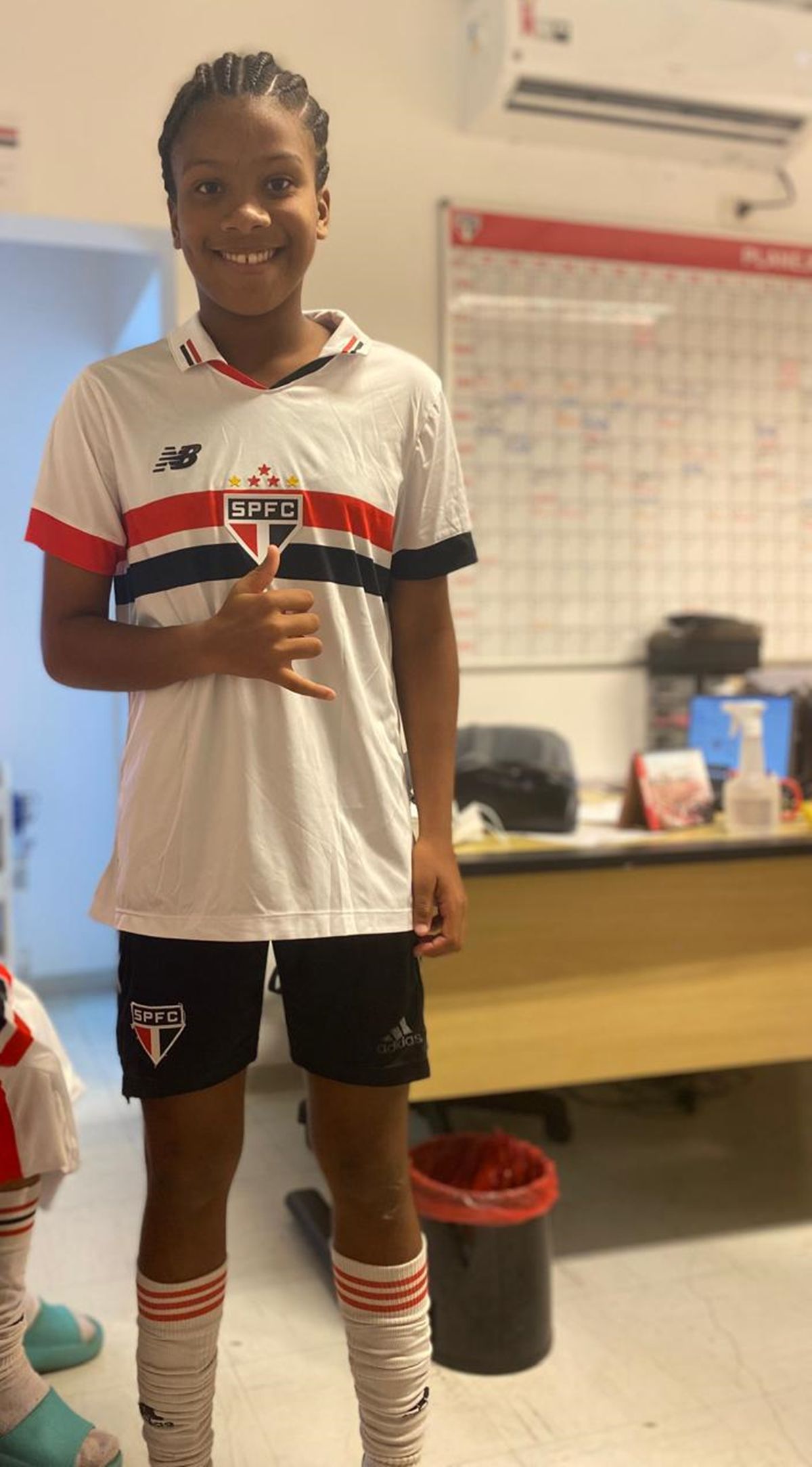 Nicoly Almeida no São Paulo. Ela começará no clube paulista