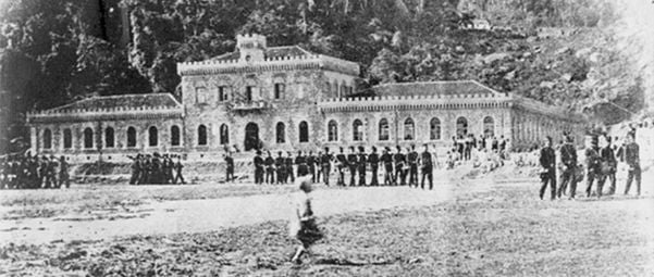 Quartel da Polícia Militar do Espírito Santo no Moscoso em 1896