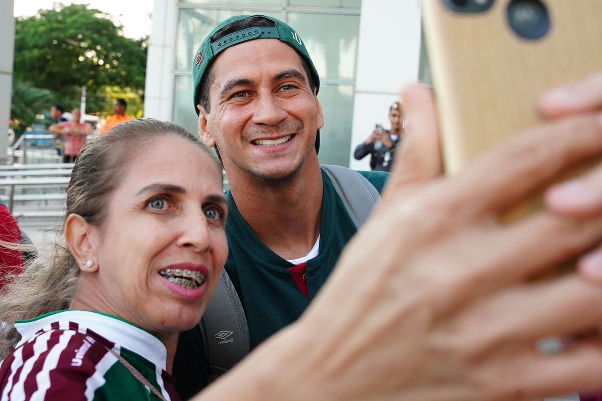 Chegada do time do Fluminense no hotel Golden Tulip em Vitória. O time carioca enfrenta o Sampaio Correia pela Copa do Brasil no Estádio Kléber ANdrade por Vitor Jubini