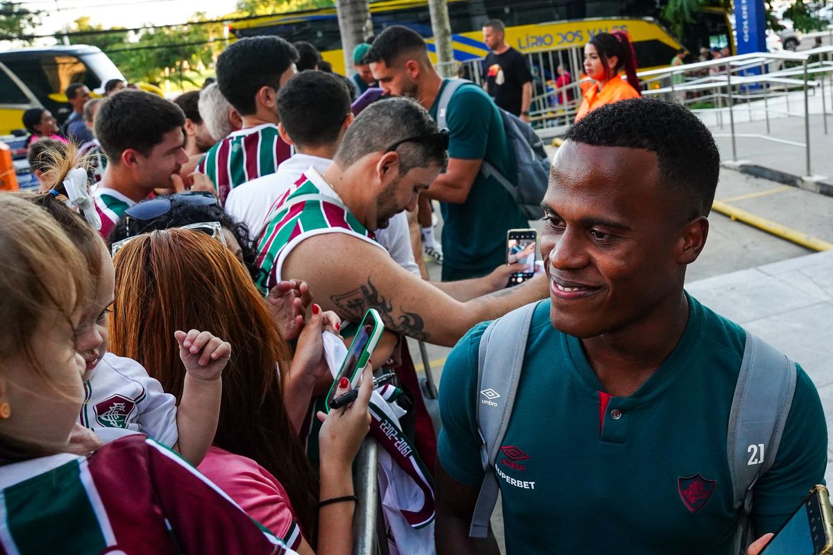 Chegada do time do Fluminense no hotel Golden Tulip em Vitória. O time carioca enfrenta o Sampaio Correia pela Copa do Brasil no Estádio Kléber ANdrade por Vitor Jubini
