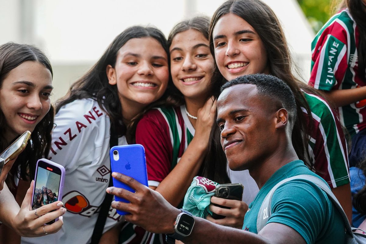 Chegada do time do Fluminense no hotel Golden Tulip em Vitória. O time carioca enfrenta o Sampaio Correia pela Copa do Brasil no Estádio Kléber ANdrade por Vitor Jubini