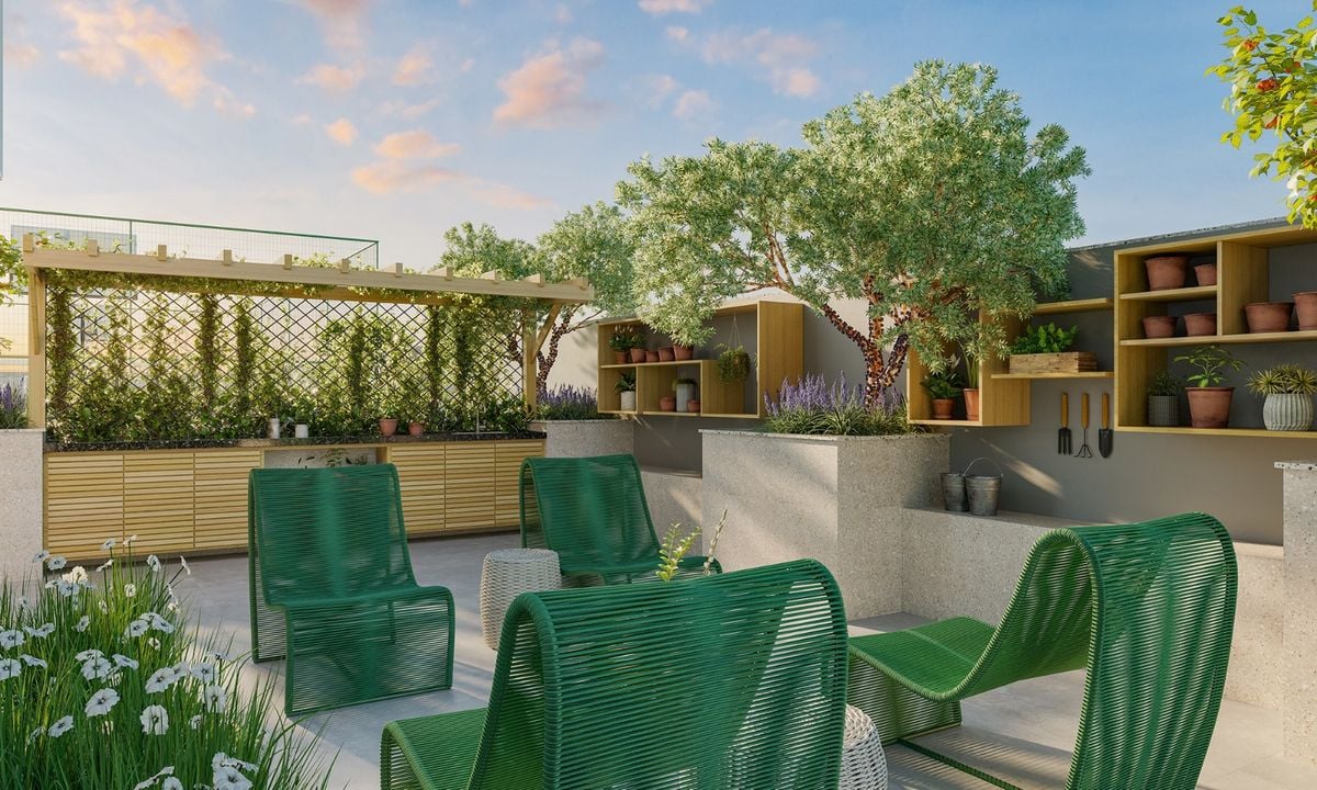 O Landscape Green Living, na Enseada do Suá, em Vitória, da MZI Incorporadora, também concilia as vivências urbanas com o verde da região.