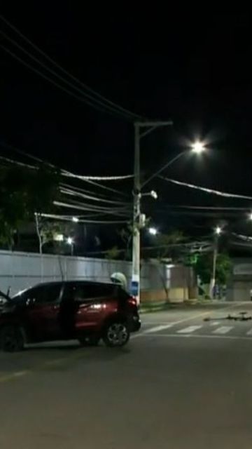 O artefato estava em um carro, um Honda HRV, que foi perseguido por policiais após ataque de tiros em Vila Nova de Colares, e que terminou em frente ao hospital