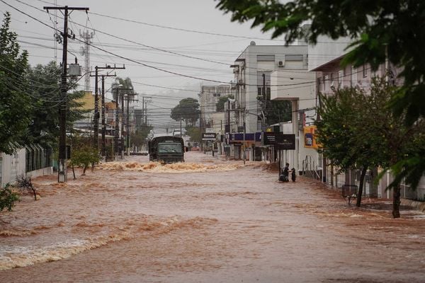 Chuvas castigam cidades do Rio Grande do Sul, como São Sebastião do Caí.