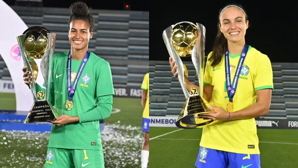 Mari e Marzia conquistam ajudaram a Seleção Brasileira a conquistar o título do Sul-Americano, que garantiu a vaga para a Copa do Mundo