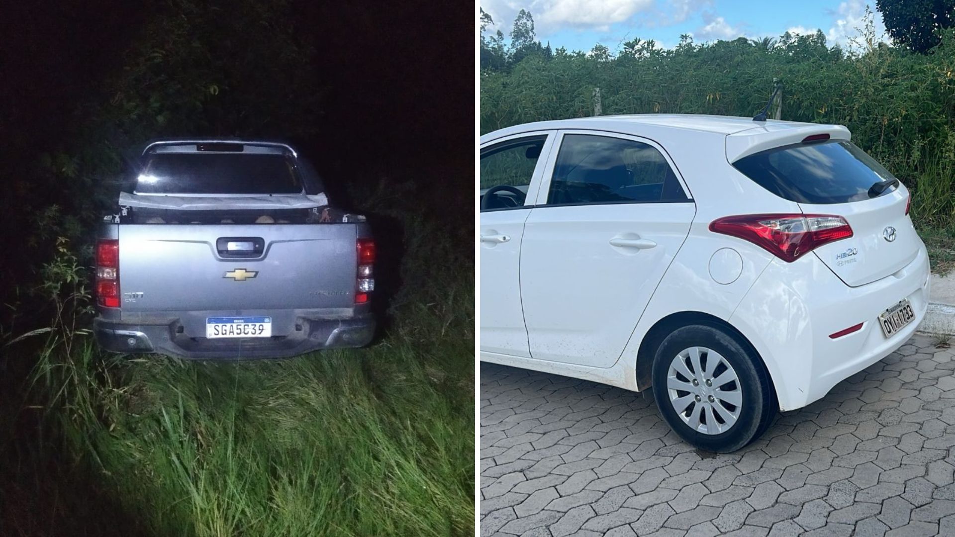 No dia seguinte ao assalto com roubo de dois veículos e outros itens em Jaguaré, os dois indivíduos foram para Boa Esperança e também roubaram dois carros