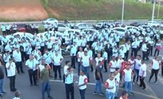 Manifestação começou na manhã desta quinta-feira (9) e atingiu as cidades de Cariacica e Viana e linhas troncais que passam pela Serra e por Vitória