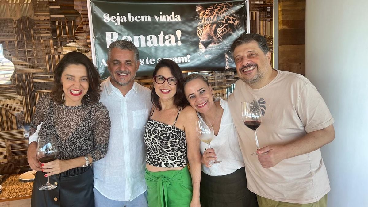 Mariana Perini, Eduardo Caliman, Renata Rasseli, Marli e Antônio Carlos Leite