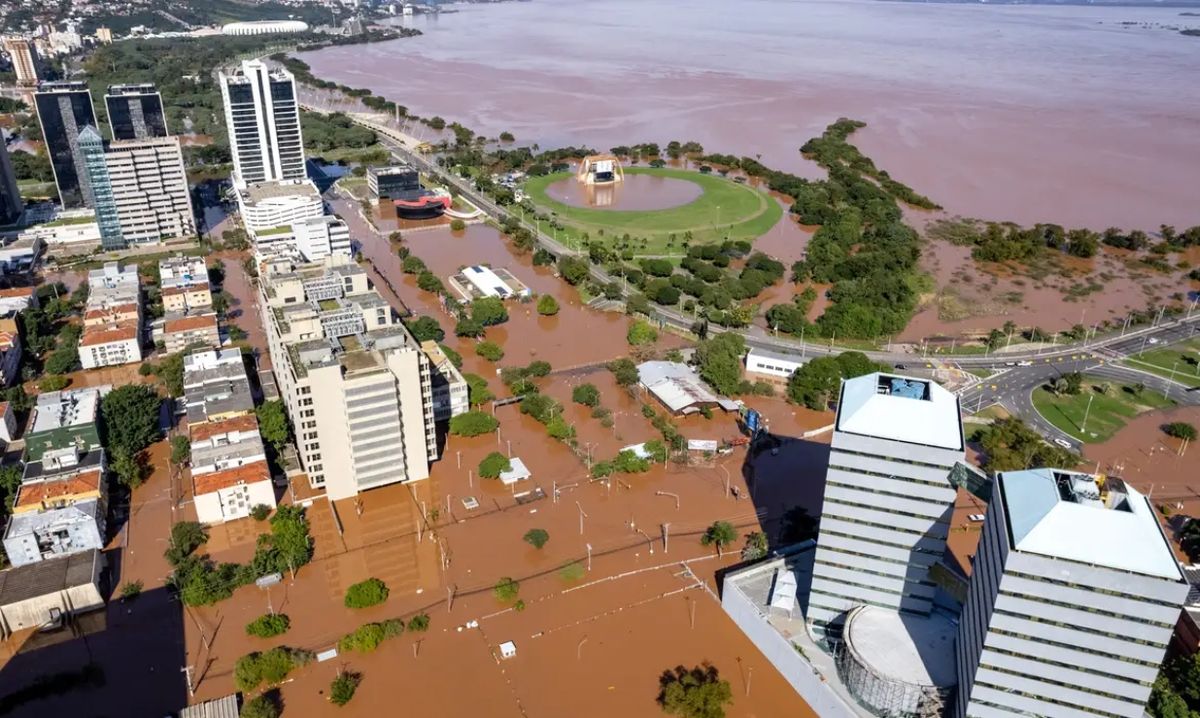 Chuva no Rio Grande Sul, inundação em Porto Alegre, Rio Guaíba